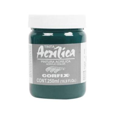 Imagem de Tinta Acrilica P/ Tela 250ml Corfix G1 075- Verde Ingles