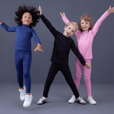 Imagem de Roupa termica infantil conjunto calça e blusa inverno frio neve - MANU