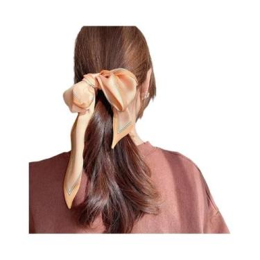 Imagem de Lenço De Seda Imitada Em Cores Sólidas Para Mulheres, Clássico E Versá