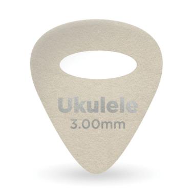 Imagem de Palheta para Ukulele de Feltro 3.0mm Timbre Aveludado com 4 Unidades Branca D'Addario 1FLT9-04