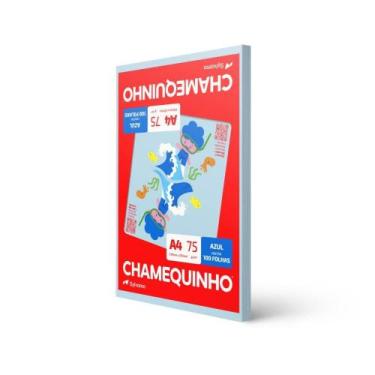 Imagem de Papel Sulfite A4 Colorido Chamequinho 75G Azul - Chamex