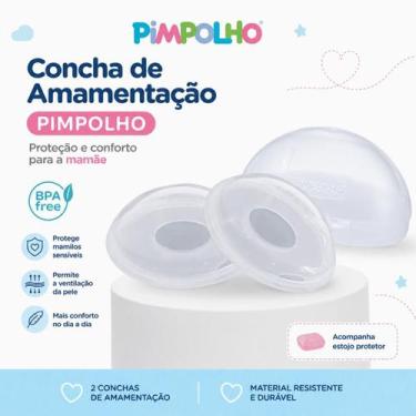 Imagem de Concha Protetora Amamentação Silicone Estojo Pimpolho Bebê - Mundo dos