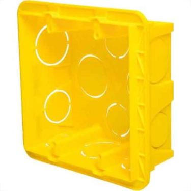 Imagem de Caixinha Luz Plastica 4X4 Pial/Legrand Amarela 689035 - Kit C/16