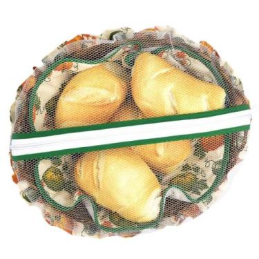 Imagem de Cesto Porta Pão Cesta Filó Bambu Cobre Alimento Cestinha Café da Manhã