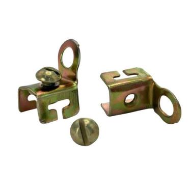 Imagem de Terminal Cadeirinha para Trilho de Cortina Metal Bicromatizado Suporte