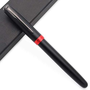 Imagem de Caneta-tinteiro JINHAO 75 HongYun, Matte Black and Red, Fine Nib