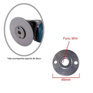 Imagem de Porca Conica Para Esmerilhadeira 4.1/2" m76 Milkit
