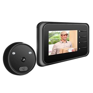 Imagem de yeacher Campainha Wi-Fi Visualizador de Porta de Porta Peephole Câmera de Porta Campainha com Visualização ao Vivo Sem Fio Disponível Foto Digital Porta Digital para Segurança Doméstica (enviado