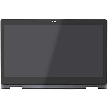 Imagem de LCDOLED 13,3 polegadas FullHD 1080p LED tela sensível ao toque digitalizador conjunto bisel substituição para Dell Inspiron 13 P69G P69G001, Right-angled Bezel - 40 Pins Connector