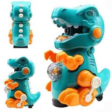 Imagem de Lança Bolha De Sabão Dinossauro Com Som Luzes E Movimento