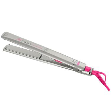 Imagem de Chapinha | Prancha GA.Ma Italy New Lumina Tourmaline Ion 220°C com Cabo Giratório Bege/Rosa Neon - Bivolt