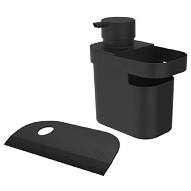 Imagem de Kit Dispenser Porta Detergente Organizador Utensílios Rodo Bancada Pia Cozinha - Ou - Preto