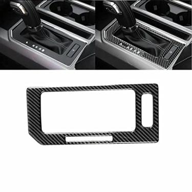 Imagem de FINMOKAL Tampa De Acabamento Interior Do Painel Da Caixa De Câmbio De Fibra De Carbono Para Ford F-150 2017-2020 Preto, Fibra De Carbono