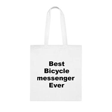 Imagem de Bolsa Tote Messenger Bicycle Messine, Best Bicycle Messenger Ever Bag, presente de mensageiro de bicicleta, bolsa de ombro mensageiro de bicicleta, bolsas reutilizáveis, bolsa de aniversário,
