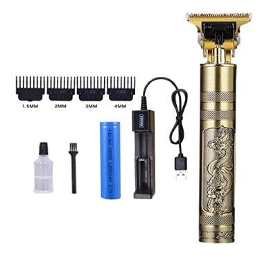 Imagem de Kiboule Máquina de cortar cabelo elétrica cabeça de óleo corte suave alta velocidade e baixo ruído Carregamento USB artefato careca ferramenta de penteado