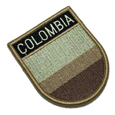 Imagem de BP0049EV04 Bandeira Colômbia Patch Bordado Fecho Contato