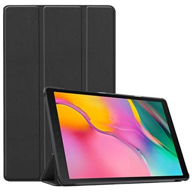 Imagem de Capa para tablet Galaxy Tab A8 2021 SM-X200, fina e leve com suporte para Galaxy TAB S7 TAB A7 Tab S5E Tab S6 Series (Tab A8 10,5" X205/X205 2021, preta)