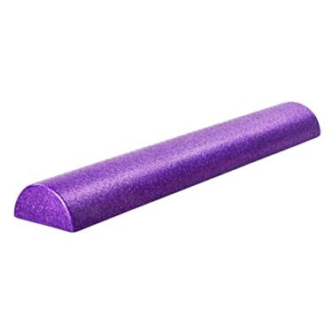 Imagem de Yes4All Meio rolo de espuma EPP suporta alívio da dor, fisioterapia, restauração das costas, pernas e músculos (91 cm - roxo)