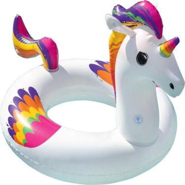 Imagem de Boia Inflável Circular Unicornio Praia Piscina 110X80cm Bel