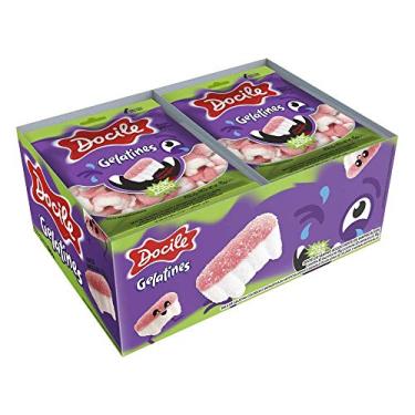 Imagem de Bala de Gelatina Mini Dentes de Vampiro Cítricos 12unX15g 12pc X 15g
