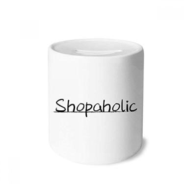 Imagem de DIYthinker Elegante caixa de dinheiro Shopaholic porta-moedas de cerâmica presente de cofrinho