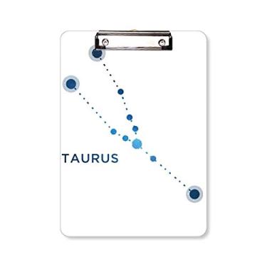 Imagem de Taurus Placa de Constelação Signo Zodíaco Pasta, Bloco de Escrita Placa de Apoio A4