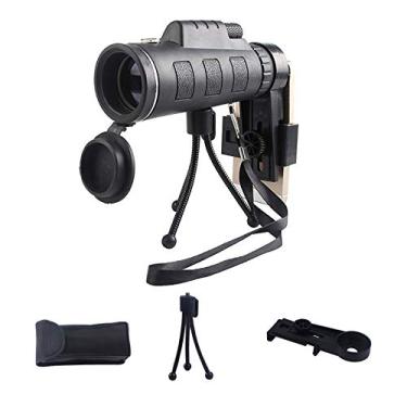 Imagem de Telescópio monocular Ultra Ｈigh Power 40X60 portátil HD Zoom Telescópio monocular de bolso para smartphone para viagens na praia Observação de pássaros, acampamento, caminhadas
