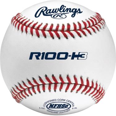 Imagem de Rawlings Bolas de beisebol oficiais da NFHS High School, 12 unidades, R100-H3, 26 cm