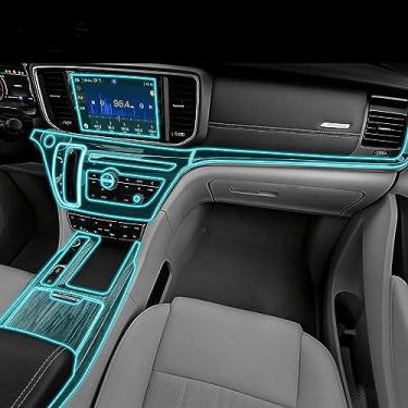 Imagem de LAVIYE Interior do carro GPS navegador console central transparente PPF-TPU película protetora, para GAC Trumpchi GM8 2018-2020