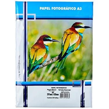 Imagem de Papel Fotografico Inkjet A3 Glossy 230G Pacote Com 20 - 62880