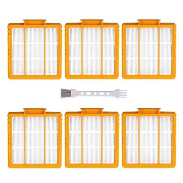 Imagem de 6-Pack Filters for Shark AV2501AE RV2502AE AV2501S RV2520AOUS AV2510AOUS Smart AI Robot Vacuum Cleaner, True HEPA Filters for shark av2501s filters