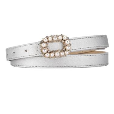Imagem de Cinto de Calças Feminino, Fivela Ajustável de Pu Elegante, Versátil, Delicado e Fácil de Usar, Cinto Feminino para Uso Diário (Tamanho Livre)