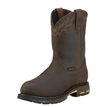 Imagem de Ariat Men's Workhog Pull-on H2O Composite Toe Work Boot, Oily Distressed Brown, 12 D US