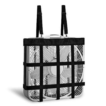 Imagem de Bloomoak Porta-ventilador ajustável para barraca de cavalo, cobertura legal para toda a casa, serve para ventiladores de 51 x 50 cm, preto, grande 68 x 68 cm (preto)