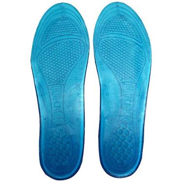 Imagem de Impec, Palmilha de Gel Conforto Total, Azul, 1 Par, P (36-39)