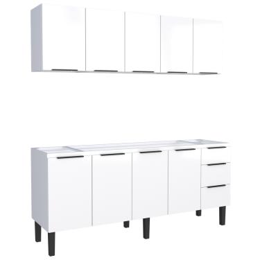 Imagem de Conjunto Cozinha Jupter Gabinete- Aereo  Aço 200 Mt Cozimax