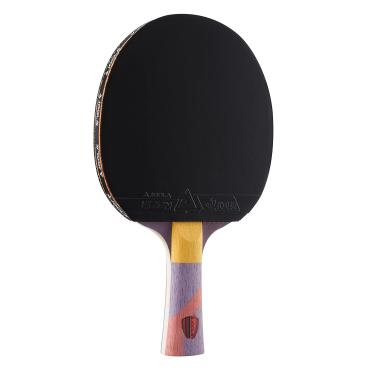 Imagem de JOOLA Omega Strata - Raquete de tênis de mesa com alça rodada - Raquete de ping pong de nível de torneio com borracha de tênis de mesa Vizon - projetada para spinning, roxa