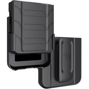 Imagem de Capa com clipe para Galaxy Z Flip 5 5G, capa tática robusta Nakedcellphone Special Ops e [rotativo/catraca] combo de coldre para cinto e quadril para celular Samsung Z Flip5 (SM-F731U, 2023) - preta