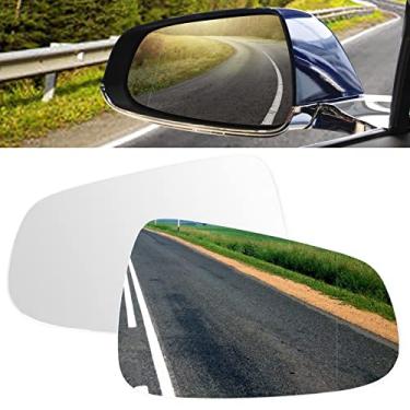 Imagem de ONKENTET Espelho retrovisor lateral compatível com Tesla Model X Model S HD Espelho retrovisor panorâmico convexo acessórios de vidro de substituição tipo Cato com desembaçamento de calor, elimina