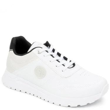 Imagem de Tênis Ramarim Casual Tratorado Branco 2478101-8 Cor:branco;tamanho:35