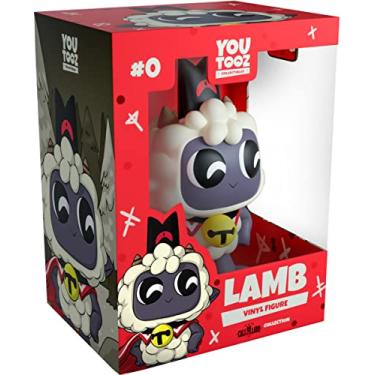 Imagem de Youtooz Lamb Boneco de vinil de 9,4 cm, colecionável oficial licenciado do videogame Cult of The Lamb, da Youtooz Cult of The Lamb Collection