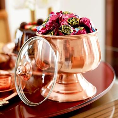 Imagem de Bomboniere Baleiro Em Cobre Puro Porta Doces Decoração