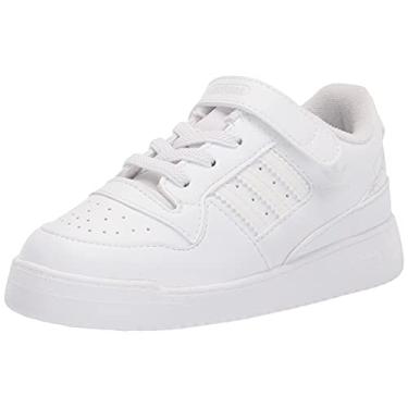Imagem de adidas Originals baby boys Forum Low Sneaker, White/White/White, 4 Toddler US