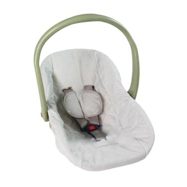 Imagem de Capa de Bebê Conforto com Protetor de Cinto Menina Menino 02 Peças (Cinza)