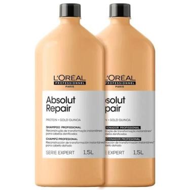 Imagem de Kit L'oreal Professionel Gold Quinoa Shampoo e Condicionador - L'oreal