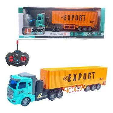 Imagem de Carreta Controle Remoto Caminhão Baú Truck 4 Canais Grd - Str Store