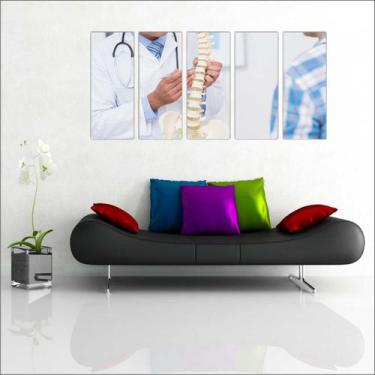 Imagem de Quadro Decorativo Medicina Consultórios Médicos Com 5 Peças GG8 - Vita