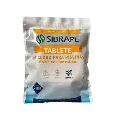 Imagem de Pastilha Tablete De Cloro Para Limpeza Piscinas Sibrape 200g