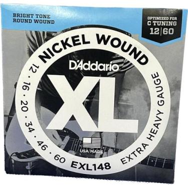 Imagem de Encordoamento 012 para Guitarra Nickel Wound D'Addario EXL148 Tensão P