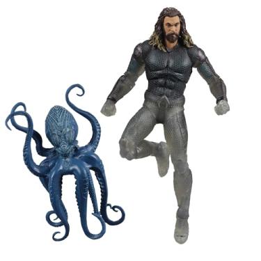 Imagem de McFarlane Brinquedos - DC Multiverse - Traje Aquaman Stealth com Topo (Aquaman e o Reino Perdido) Boneco de Ação 18 cm Etiqueta Dourada